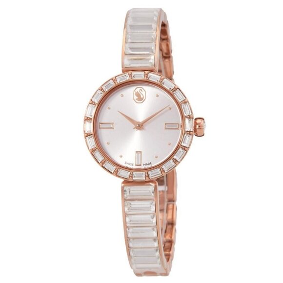 FX02754B NWT Swarovski Fashion Ladies Quartz Steel Authentic Watch - Picture 1 of 3